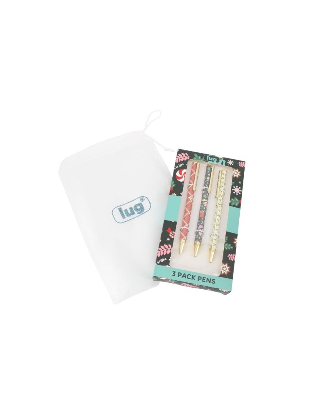 Lug 3 Pack Pens Holiday Christmas UNUSED 94544